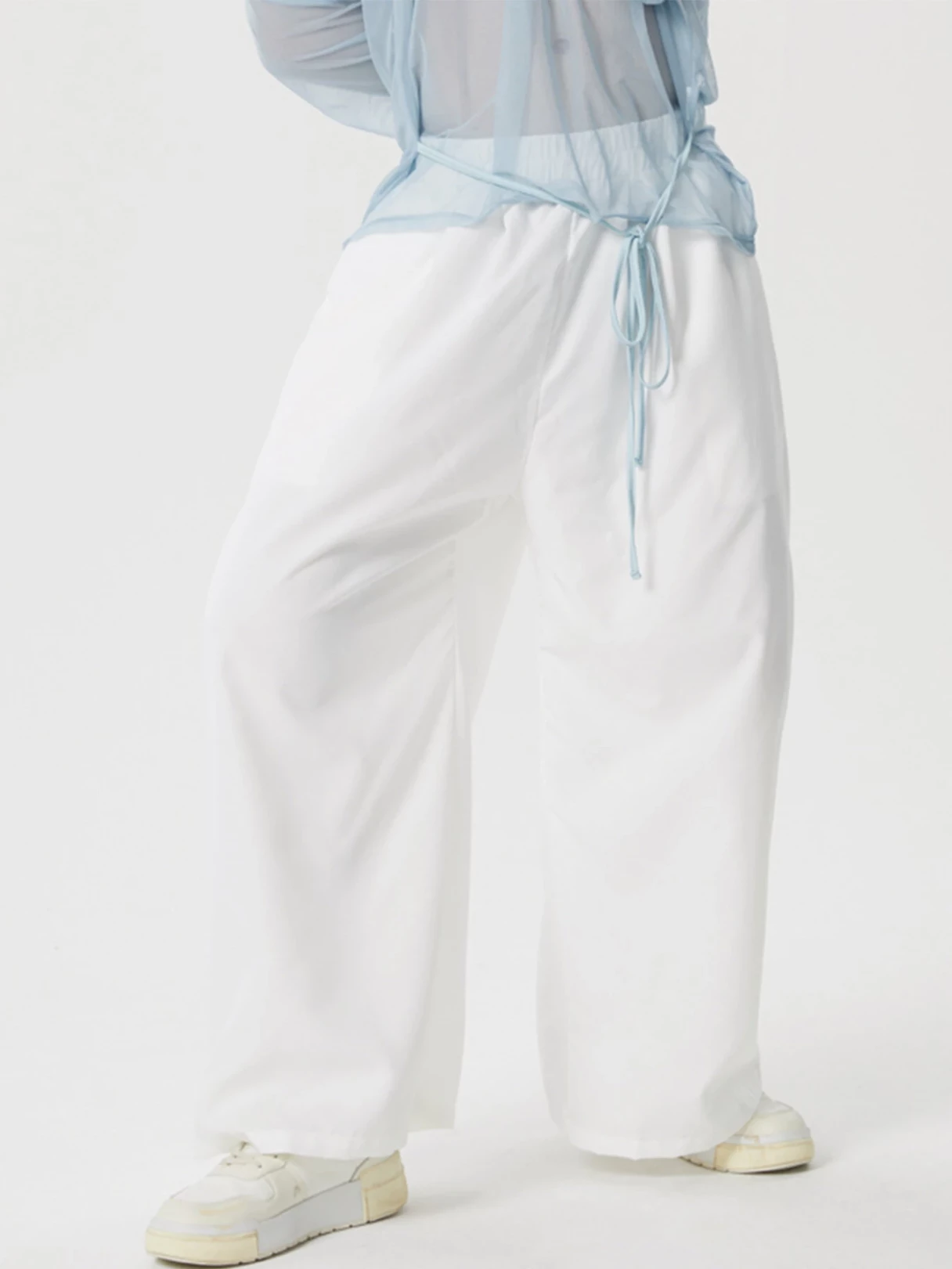 INCERUN Mens Solid Color Comfortable Loose Fit Elastic Pants