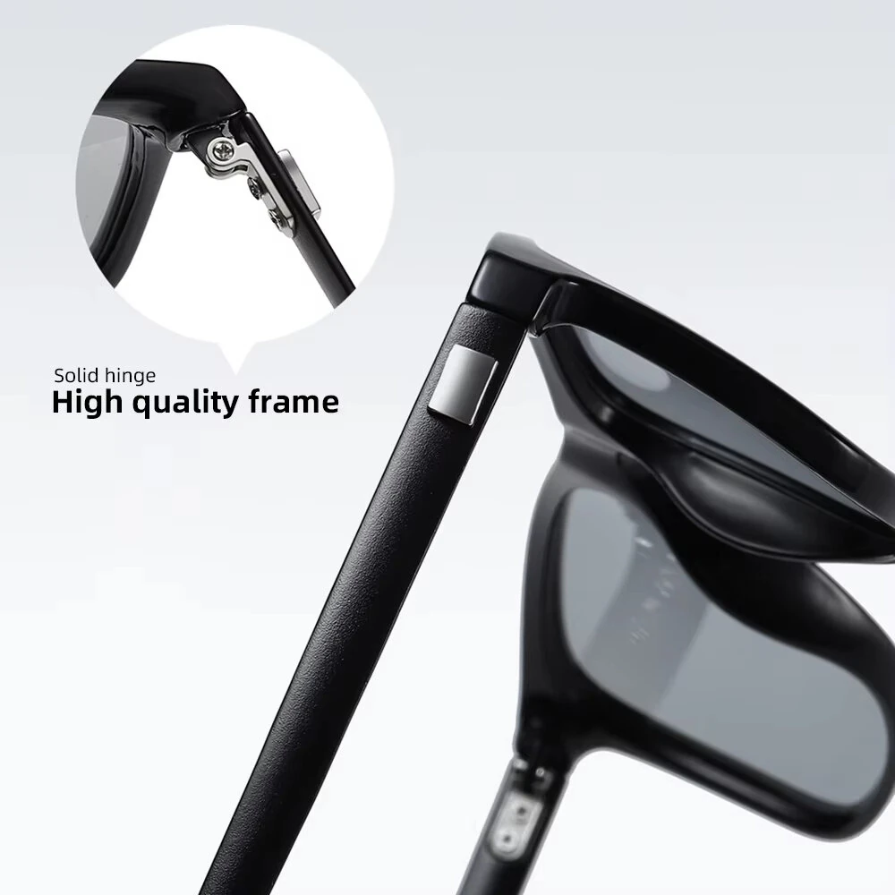 Men's Photochromic Sunglasses Classic Square UV400 Polarized Outdoor Cycling Sun Glasses