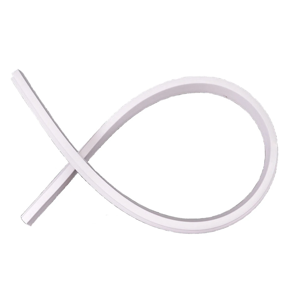 Bathroom Kitchen Foldable Water Stopper Self-adhesive Rubber Dam Shower Barrier White/Transparent
