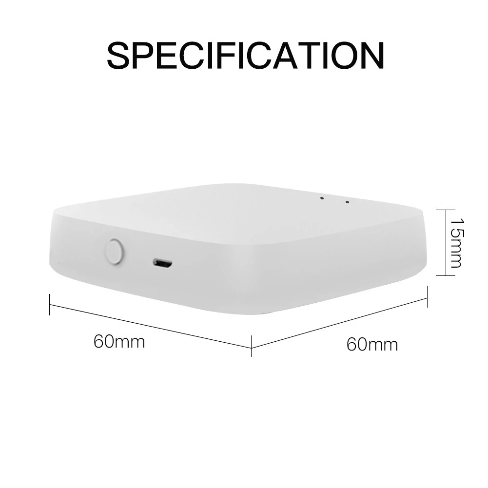 MoesHouse Multi-mode Smart Gateway ZigBee3.0 WiFi bluetooth Mesh Hub Work with Tuya Smart App Voice Control via Alexa Google Home