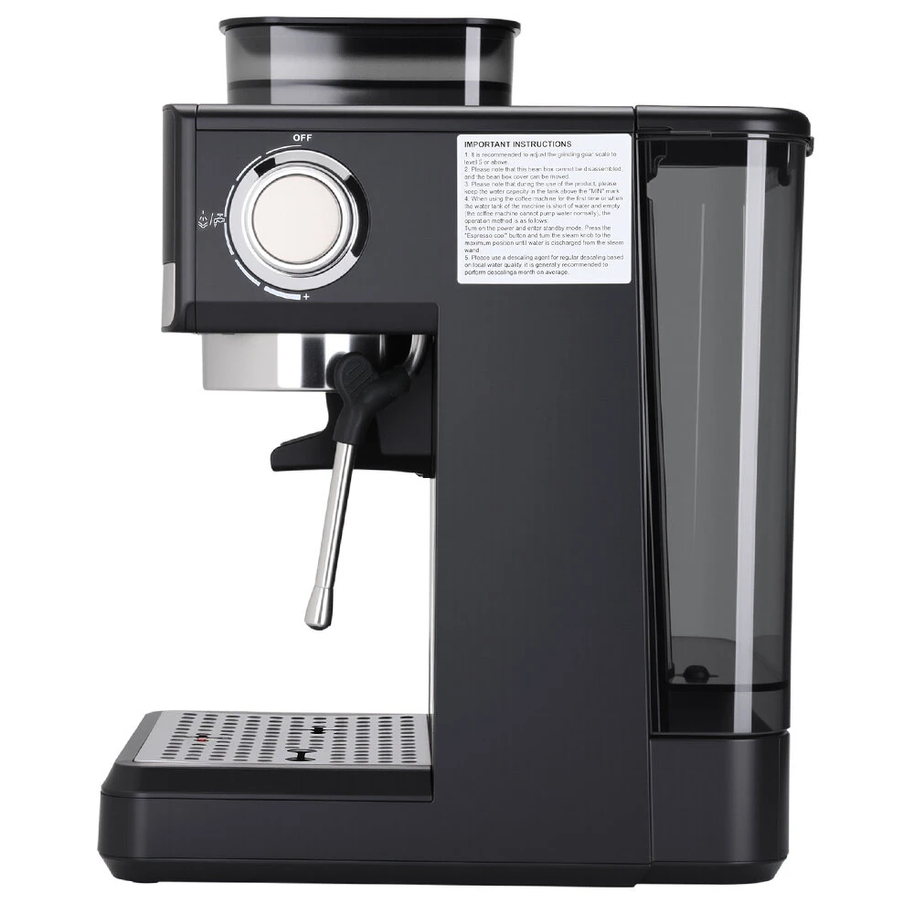 BlitzHome® CM5520 Semi-Automatic Espresso Coffee Machine 20Bar 1350W with Built-in Grinder Large Touchscreen Preheat Progress Bar 1.8L Water Tank