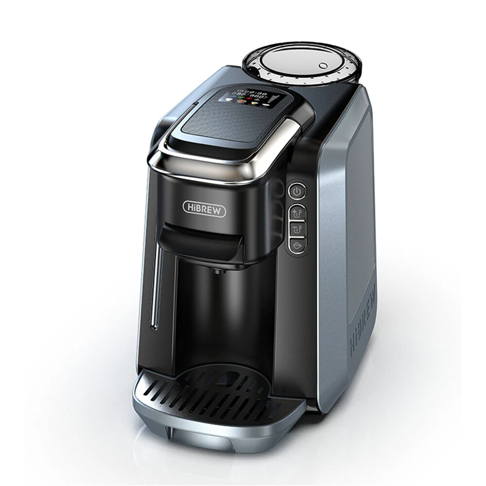 [EU Direct] HiBREW H6 4-in-1 20Bar Capsule Coffee Machine Smart Capsule Recognition Hot/Cold Brew Compatible With NS, DG, K-Cup Capsules & Ground Coffee