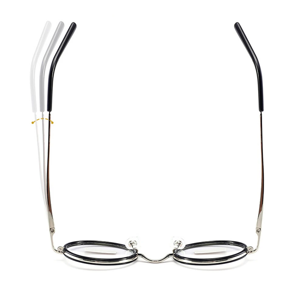 Retro Round Metal Frame Reading Glasses Minimalist Anti-blue Light Presbyopia Eyeglasses