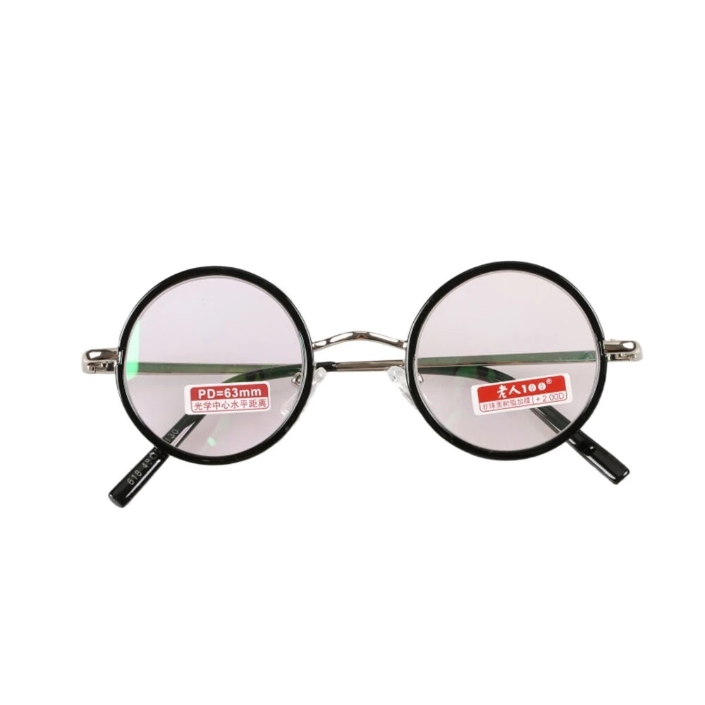 Retro Round Metal Frame Reading Glasses Minimalist Anti-blue Light Presbyopia Eyeglasses