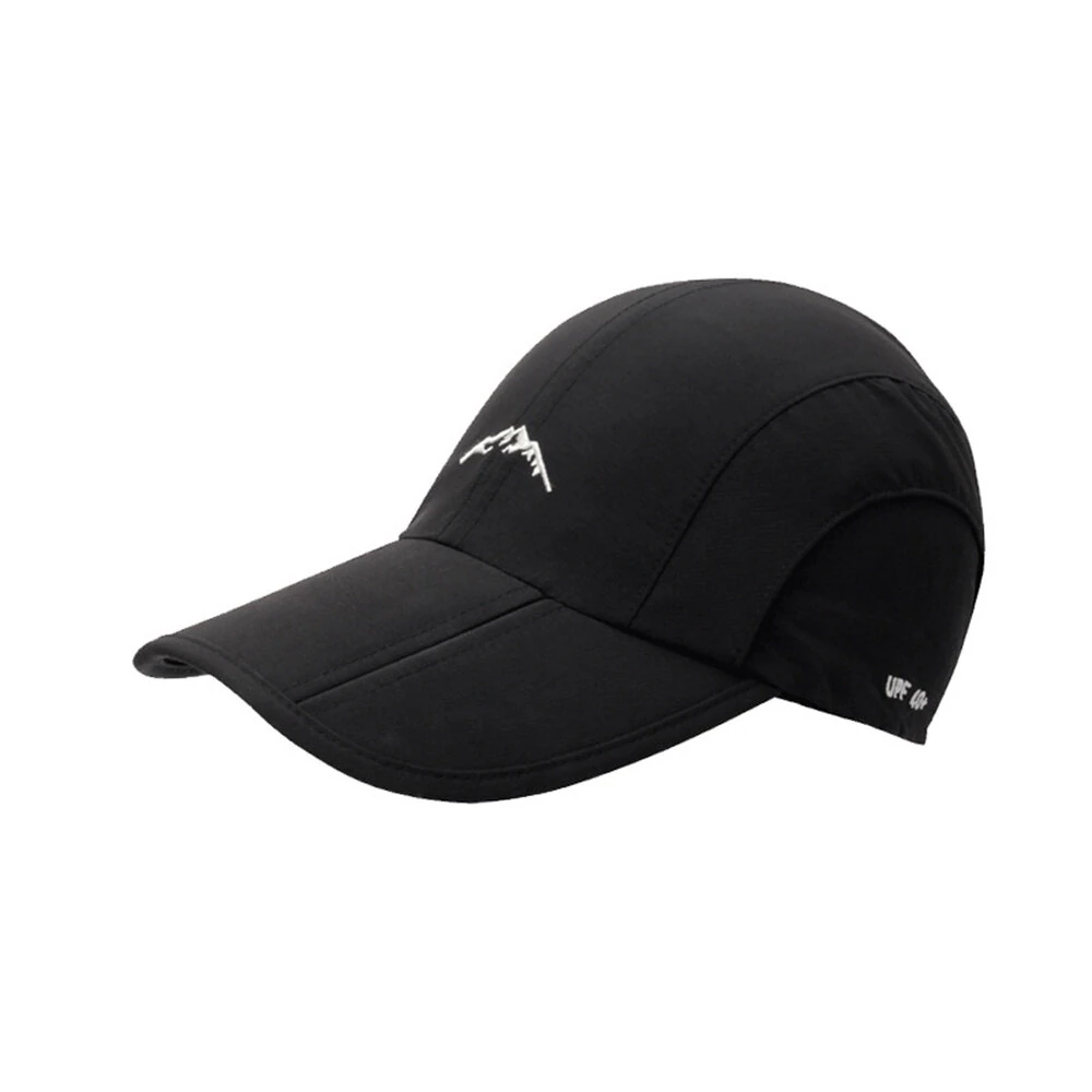 Outdoor Sport Long Brim Foldable Baseball Cap Unisex Waterproof Breathable Quick Drying Sun Protection Peaked Cap
