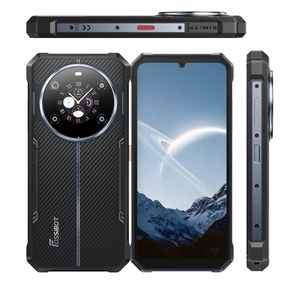 [EU Direct]FOSSiBOT F109S Dual Display Android 15 6.745 inch 24GB 256GB 10600mAh 50MP Camera NFC IP68 IP69K Waterproof Helio G81 Octa Core 4G Rugged Smartphone
