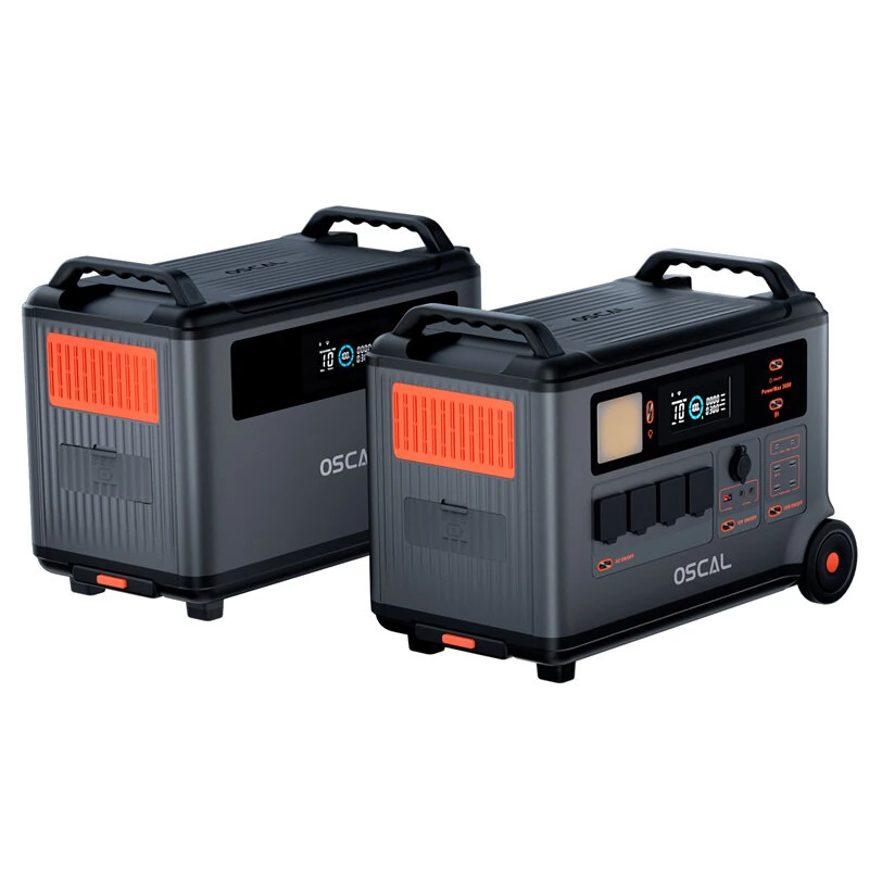Blackview Oscal Powermax 3600 Rugged Power Station with BP3600 Battery Pack/PM200/PM400 Solar Panel Kit 3600Wh to 57600Wh LiFePO4 Battery Pack Power Bank with 14 Outlets 5 LED Light Modes Morse Code Roller Power Backup for Emergency Communication House