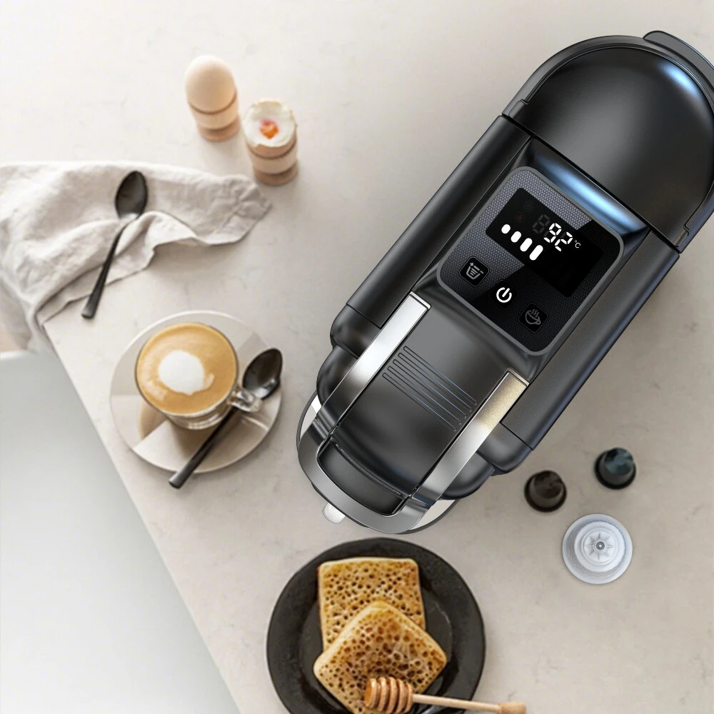 [EU Direct] HiBREW H2C 20Bar Capsule Coffee Machine 5-in-1 Espresso Machine With Touchscreen Hot & Cold Extraction Multi-Capsule Compatible Adjustable Temp