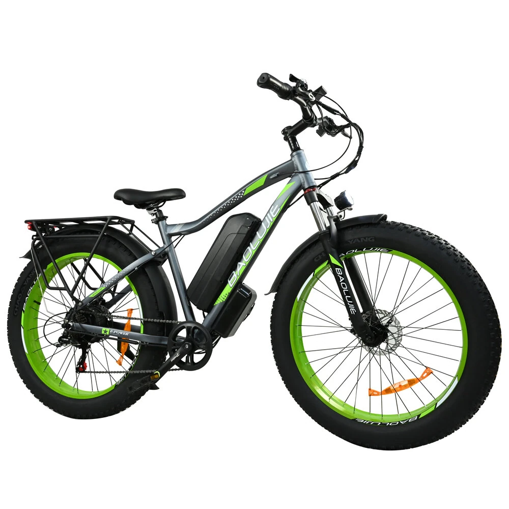 [EU DIRECT] BAOLUJIE DP2619 Electric Bike 48V 13AH Battery 750W Motor 26*4.0inch Tires 35-45KM Max Mileage 120KG Max Load Electric Bicycle