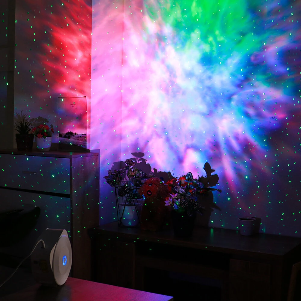 BlitzWill® BW-PLT1 Smart Star Projector Upgraded Version with Star + Colorful LED Nebula  Sync With Music Smart APP Control Timing & Countdown Voice Control with Alexa
