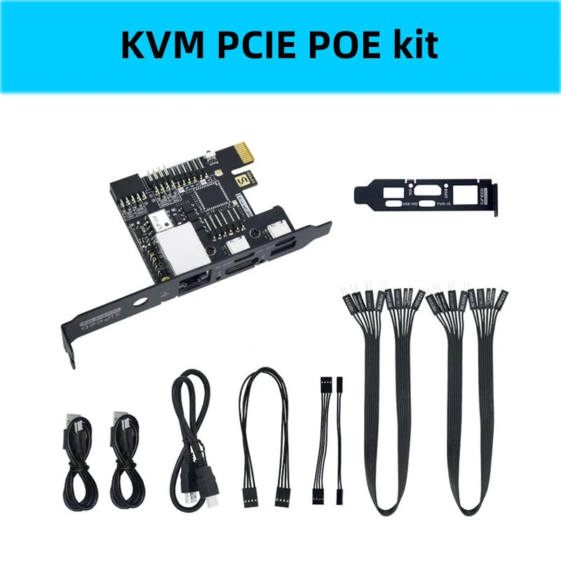 Sipeed NanoKVM PCIe SG2002 Remote Server Control 1080P 60fps RISC-V Core Silent Fanless Ethernet WiFi Module