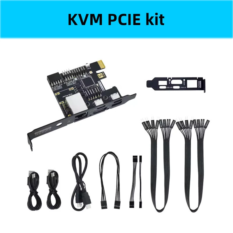 Sipeed NanoKVM PCIe SG2002 Remote Server Control 1080P 60fps RISC-V Core Silent Fanless Ethernet WiFi Module