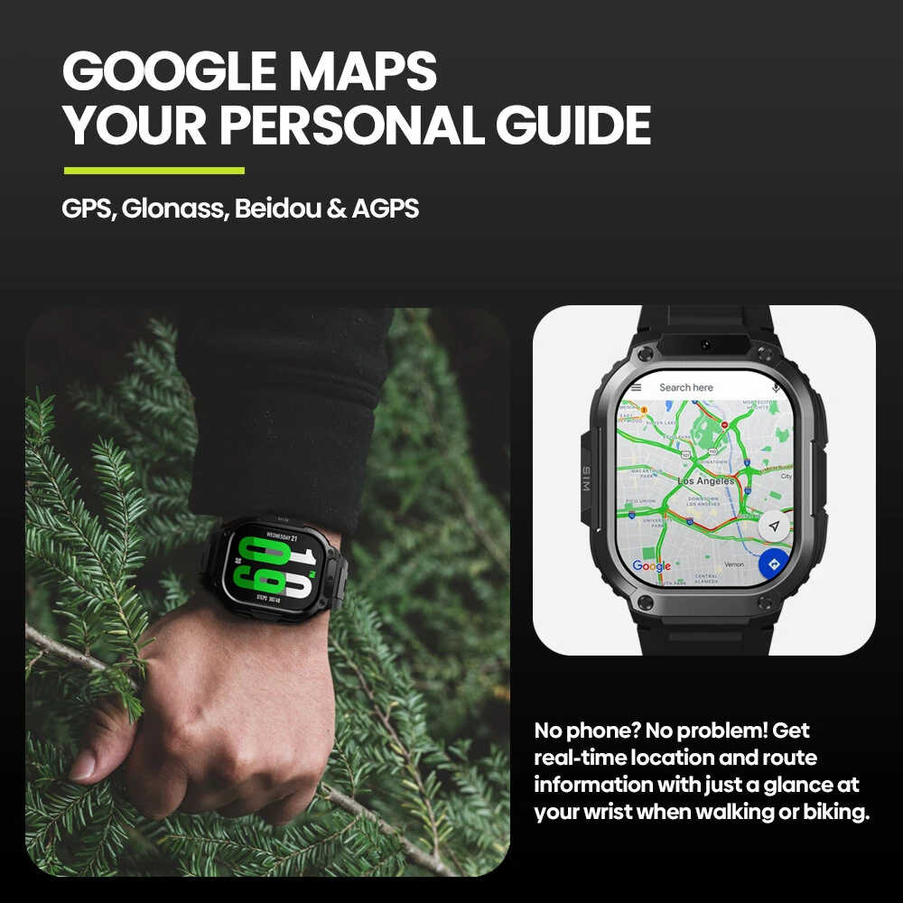 Zeblaze Thors SQ 4G GPS 2.13 inch AMOLED Google Play 2GB+16GB Front Camera Google Maps Android 8.1 Smart Watch Phone