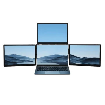 ArieScreen 13S Triple Laptop Expansion Screen 13.3Inch 1920x1200 Three Displays with Multifunction Back Clip USB3.0*4/Type-C Interface Display Screen for 13.6-16inch Laptop