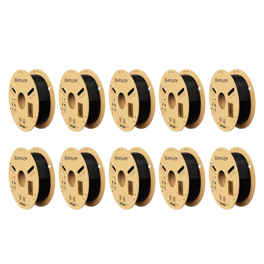 Artillery PLA 3D Printer Filament 1.75mm 10KG Black High Precision Eco-Friendly Multiple Colors Zero Bubble Perfect for Models and Mechanical Parts