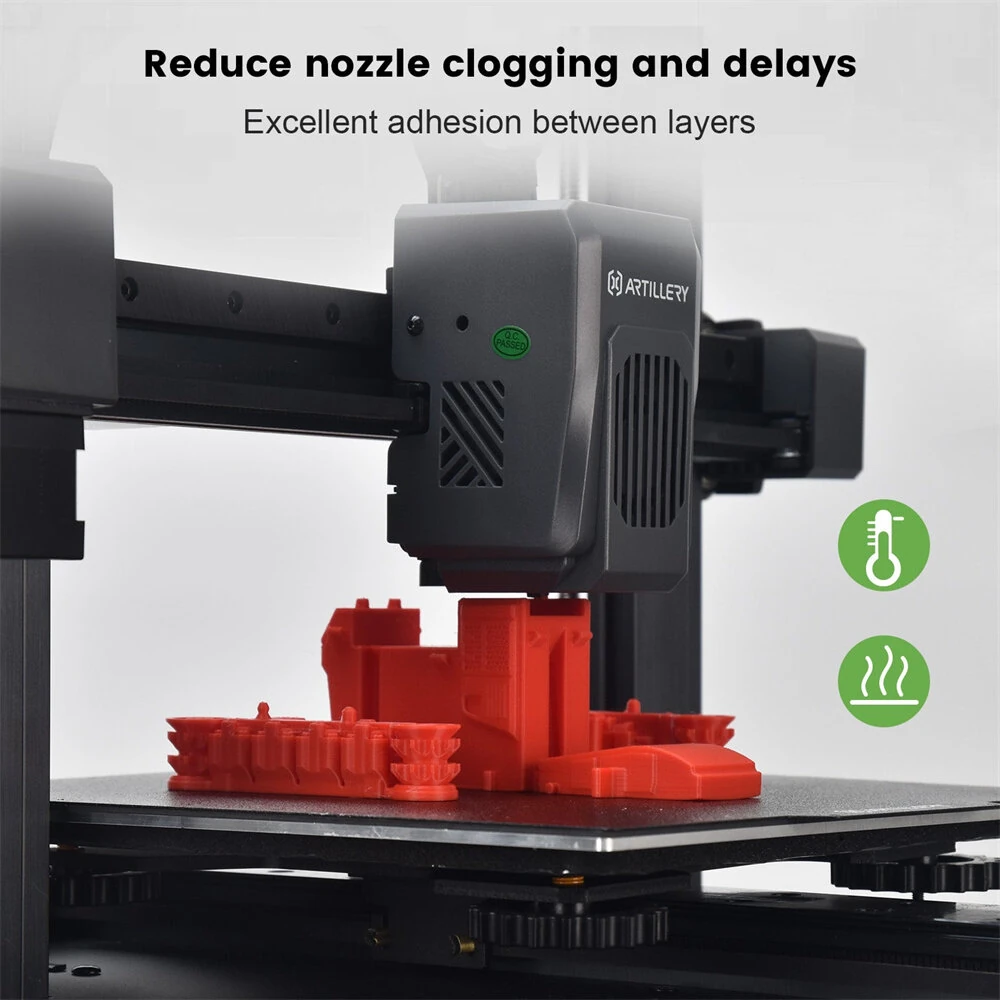 Artillery PLA 3D Printer Filament 1.75mm 10KG Black High Precision Eco-Friendly Multiple Colors Zero Bubble Perfect for Models and Mechanical Parts