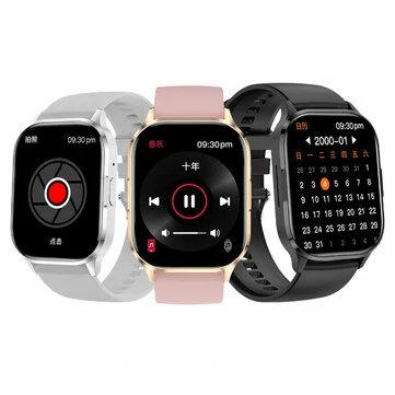 SENBONO HK21 2.01inch AMOLED Display bluetooth Call Heart Rate Blood Pressure Blood Oxygen Monitor Blood Glucose Measurement Sleep Monitoring NFC Function Multi-sport Modes Music Playback IP6