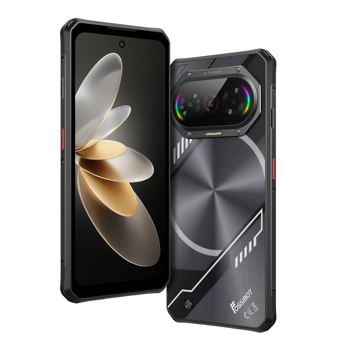 [EU Direct]FOSSiBOT F114 50MP AI Camera 16GB 128GB Android 15 6.67 inch 5000mAh 18W Fast Charge NFC Unisoc T615 Octa Core IP68 IP69K Waterproof 4G Rugged Smartphone