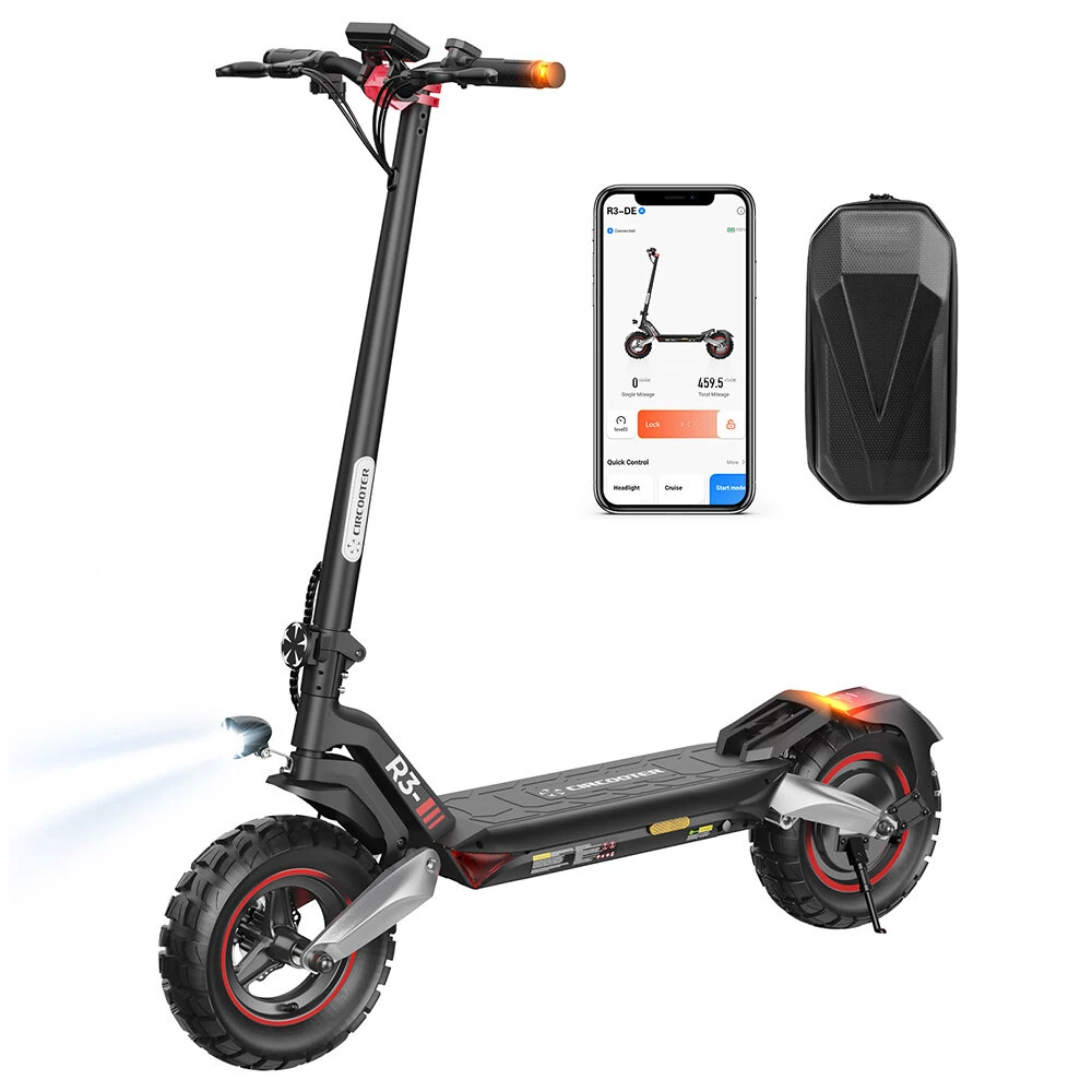 [EU DIRECT] CIRCOOTER R3 ABE Version Electric Scooter 15Ah 48V 500W Motor 10 Inches Tire Electric Scooter 80-100km Mileage Max Load 128Kg