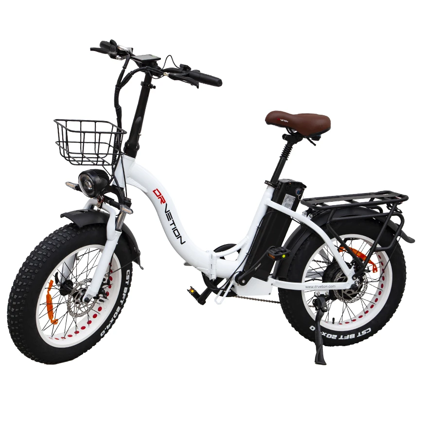 [EU DIRECT] DRVETION CT20 Electric Bike 48V 15AH SamsungBattery 750W Motor 20*4.0inch Fat Tires 65-85KM Max Mileage 150KG Max Load Folding Electric Bicycle Recommended Top Speed 25KM/H