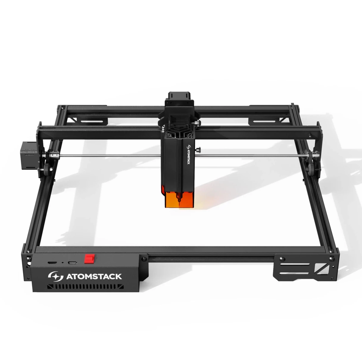 Refurbished AtomStack A20 PRO V2 20W Laser Engraver 24000mm/min Ultra Fast 120W High Power Laser Engraving Machine CNC Laser Cutter and Engraver Machine 400mm x 365mm Engraving Area for Metal Wood Leather