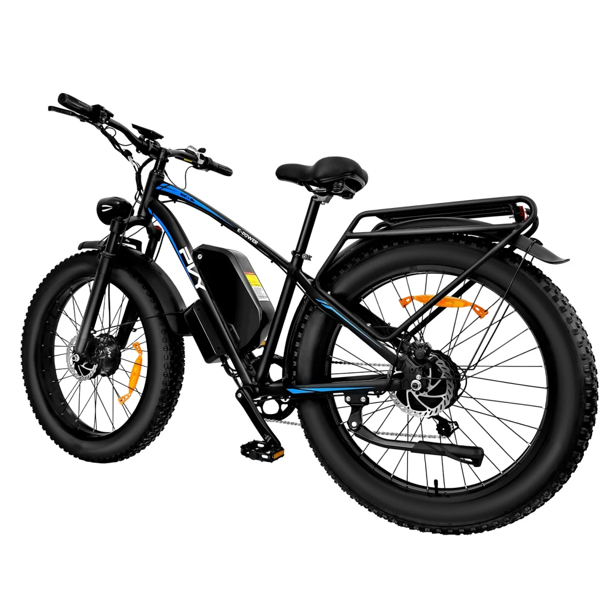 [EU DIRECT] PVY MAX26 Electric Bike 48V 25Ah Battery 1200W*2 Dual Motors 26inches Tires 80-150KM Max Mileage 150KG Max Load Fat Tire Snow Tire Electric Bicycle PVY MAX 26