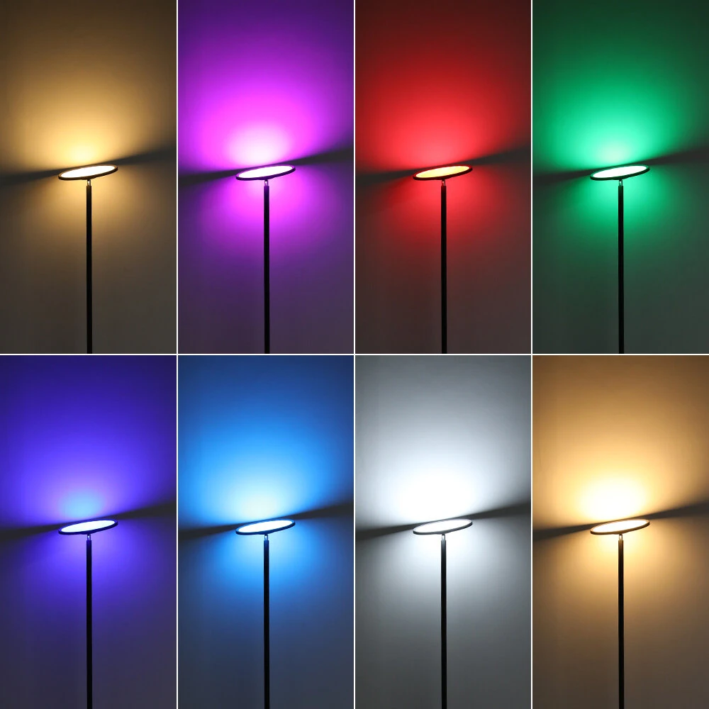 BlitzWill® BWL-FL4 25W Smart RGB Floor Lamp With Up & Down Ambient Light 2000LM 16M Colors Stepless Dimming APP & Voice Control