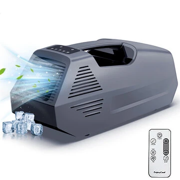 [EU Direct] EnjoyCool Link2 Outdoor Portable Air Conditioner, 2380 BTU Cooling Fan, 4 Modes, Low Noise, Remote Control Aircon Tent air Conditioner for RV, Camping