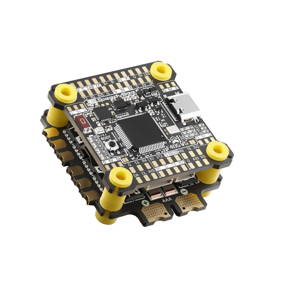 30.5x30.5mm SpeedyBee F405 V5 F4 Flight Controller with 5V 9V BEC Output OX32 55A 3-6S 4in1 BrushLess ESC Stack Support DJI O3 / O4 for RC Drone FPV Racing