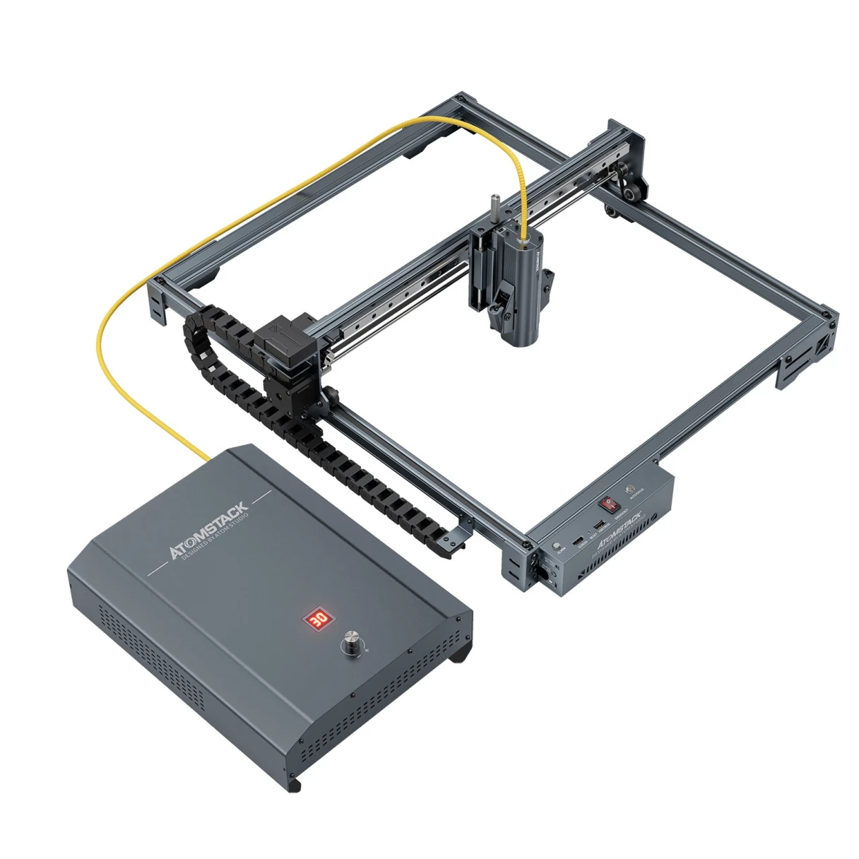 [EU Direct] Atomstack A20 PRO 1064nm 20W Infrared Laser Engraver Metal Cutter 410x400mm Engraving Area 400mm/s High Speed 0.01mm Precision Offline Control CNC Machine