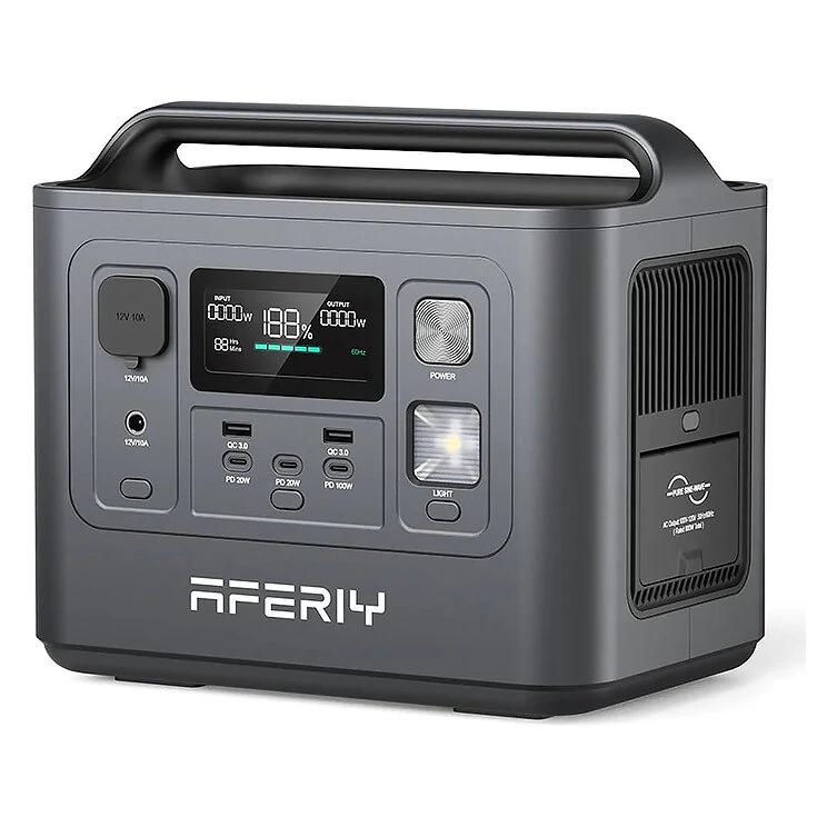 [EU Direct] Aferiy P010 800W 512Wh LiFePO4 Portable Power Station Multi-Contact 4 Solar Generator for Outdoor Camping Backup Power for Home Emergency