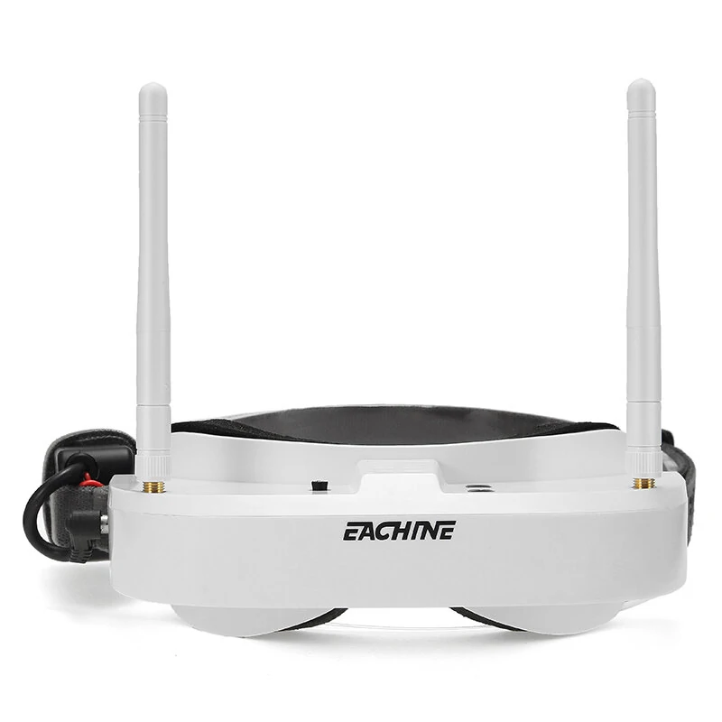 Eachine EV100 5.8G 72CH 720*540 FPV Goggles with Dual Antennas& Fan 18650 Battery Case For RC Drone