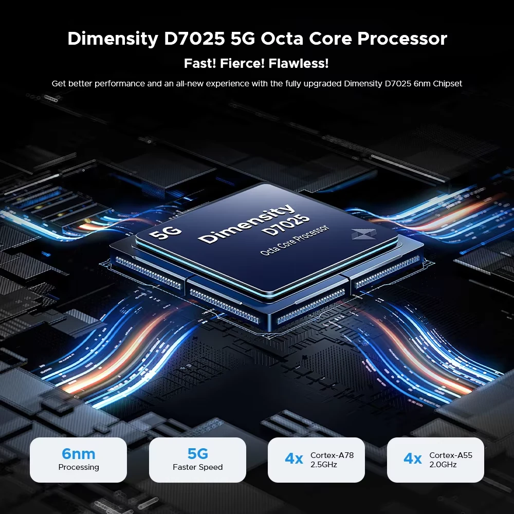 DOOGEE Blade GT Pro 5G LED light effect 32GB 512GB 100MP Triple Camera Dimensity 7025 6.72 inch 120Hz 5800mAh Android 14 NFC IP68 IP69K Waterproof Rugged Smartphone
