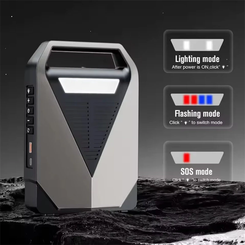 Portable 3000A 4500A Car Jump Starter Air Compressor 150PSI Tire Inflator Power Bank USB Type-C Input Emergency LED Light