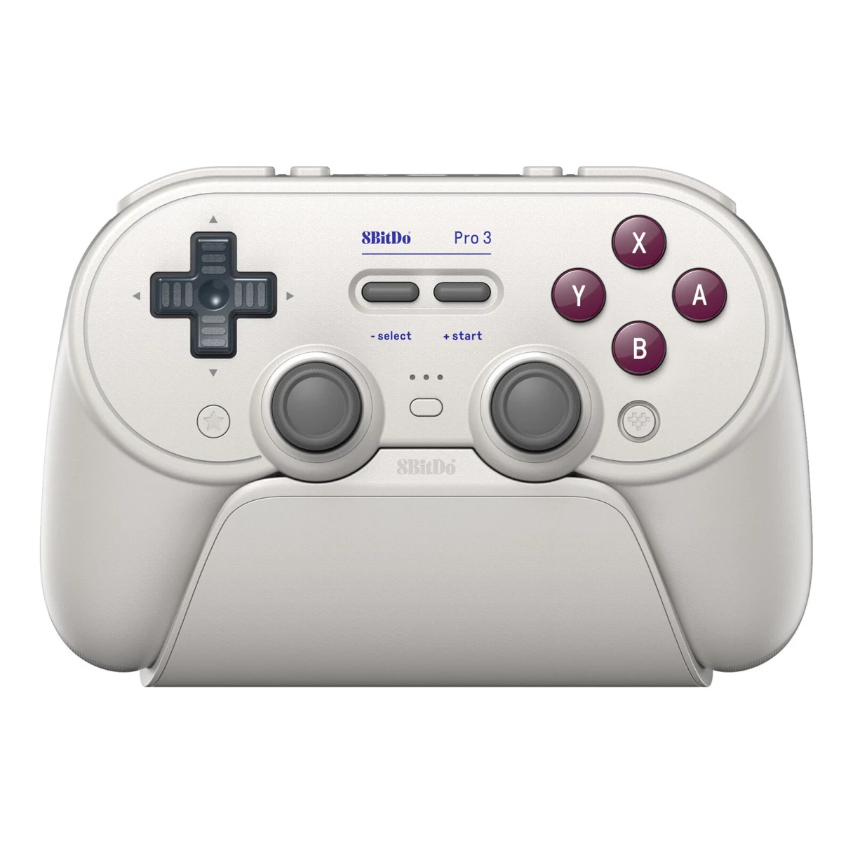 8Bitdo Pro 3 Tri-mode Gaming Controller with Charging Dock Hall Effect Triggers TMR Joystick for Switch 2 PC Steam Android iOS Gaming Gamepad