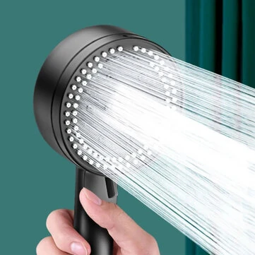 High Pressure  8 Modes Boosted Shower Head Portable Rainfall Hoses Bathroom Bracket Bathroom Sets