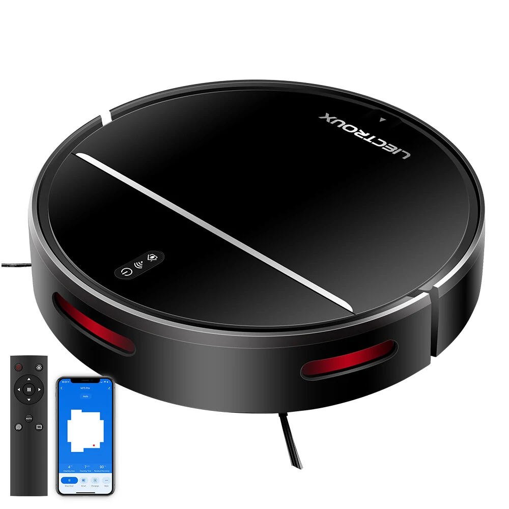 Liectroux M7S PRO Robot Vacuum Cleaner Smart Dynamic Navigation WiFi App Alexa with 200ML Water Tank Wet Mopping