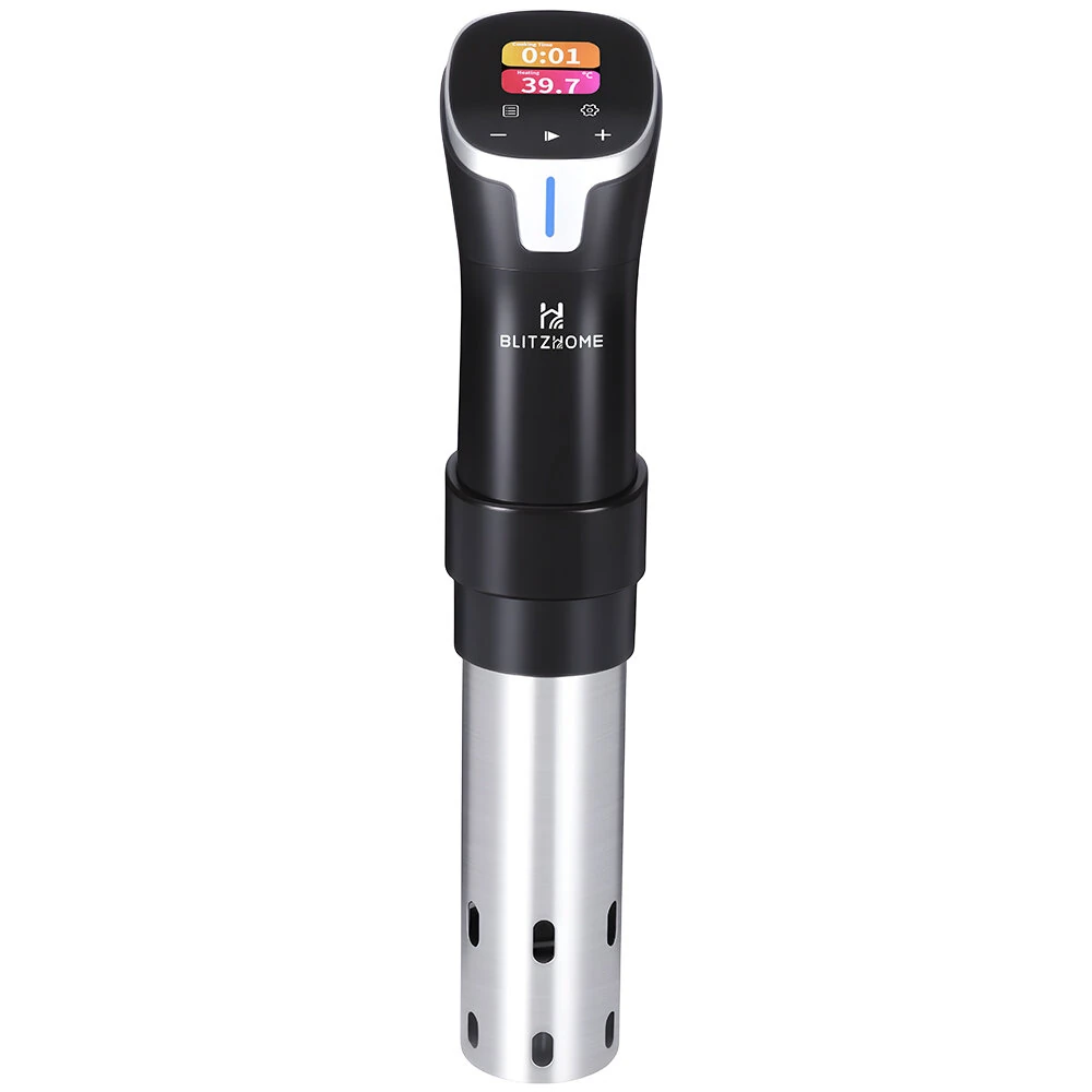 BlitzHome® SV2401C 1100W Smart Sous Vide Cooker APP Control Thermal Immersion Circulator Machine with Color Touchscreen ±0.5°C Precision 99-Hour Timer