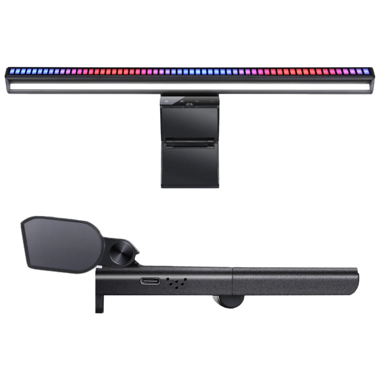 BlitzWolf® BW-NEW CML4 RGB Gaming Monitor Light Bar APP Control Dual Light Source Adjustable Light Color Temperature Eye Protection Anti-Glare USB e-Reading Light Touch Control for Home Office PC Computer