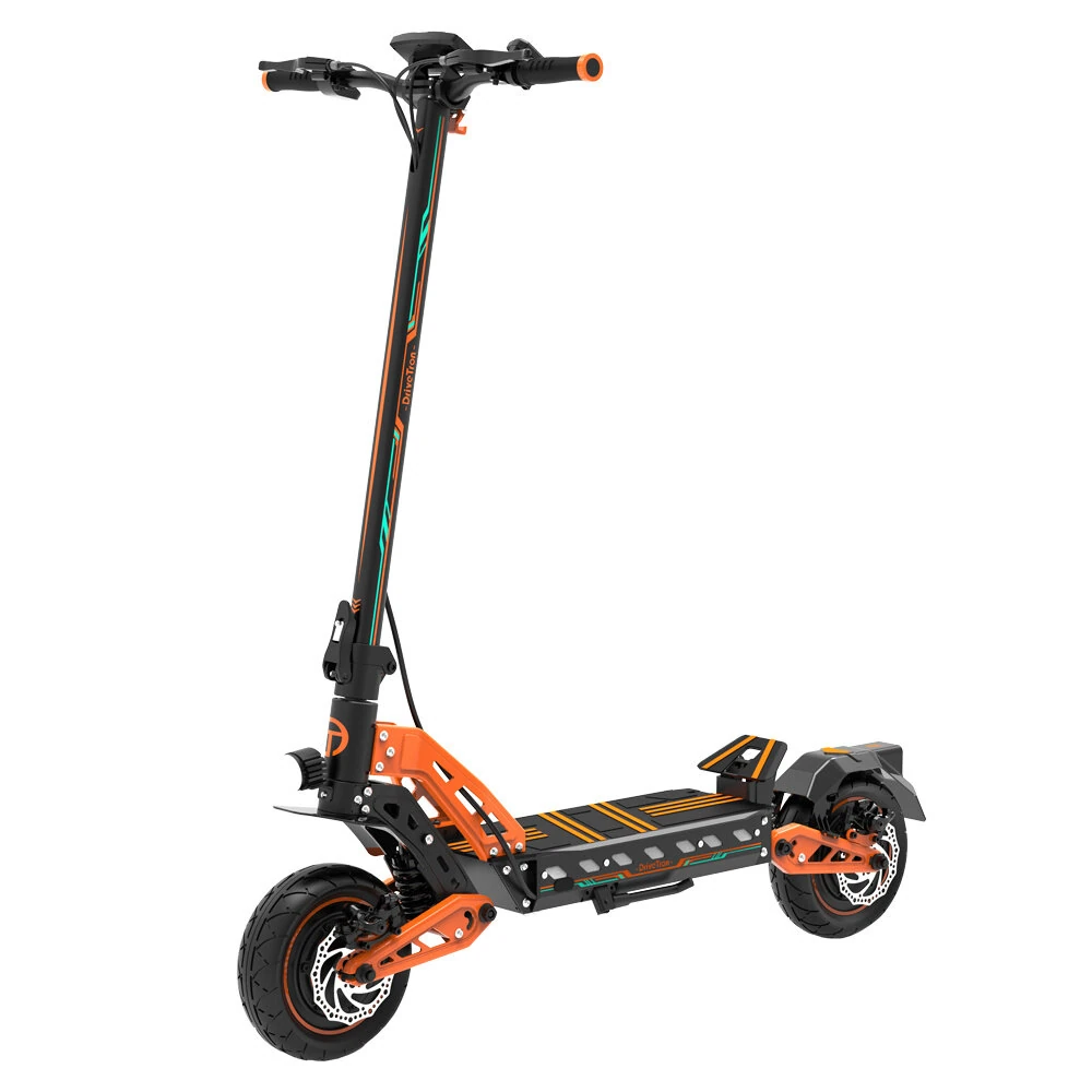 [EU DIRECT] Drivetron DT10 Electric Scooter 52V 20.8Ah Battery 1200W*2 Dual Motors Recommended Top Speed 20KM/H 10*3.0inch Tires 80KM Max Mileage Range 120KG Max Load Folding E-Scooter