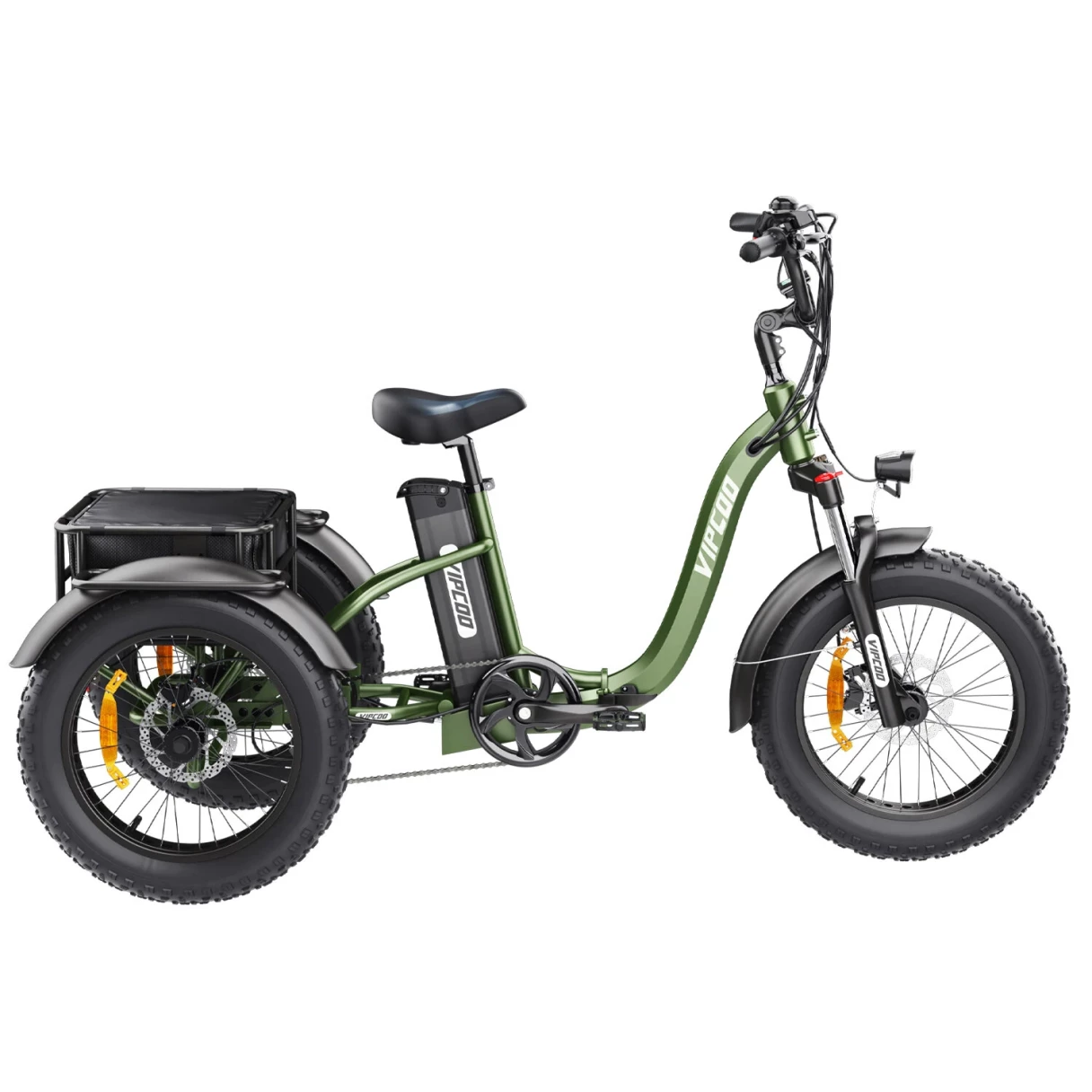 [EU DIRECT] VIPCOO VC-ET1 Electric Tricycle Cargo 48V 20AH Battery 750W Motor Recommended Top Speed 25KM/H 20inches Tires 40-65KM Max Mileage 150KG Max Load Electric Bike
