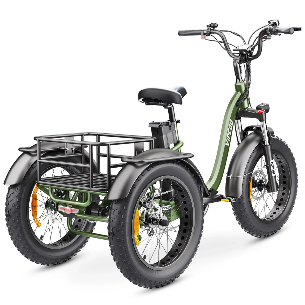 [EU DIRECT] VIPCOO VC-ET1 Electric Tricycle Cargo 48V 20AH Battery 750W Motor Recommended Top Speed 25KM/H 20inches Tires 40-65KM Max Mileage 150KG Max Load Electric Bike