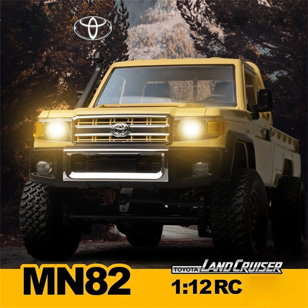 MNRC MN82 RTR 1/12 2.4G 4WD RC Car for TOYOTA Land Cruiser LC79 Rock Crawler LED Light Climbing Off-Road Truck Full Proportional Vehicles Models Toys