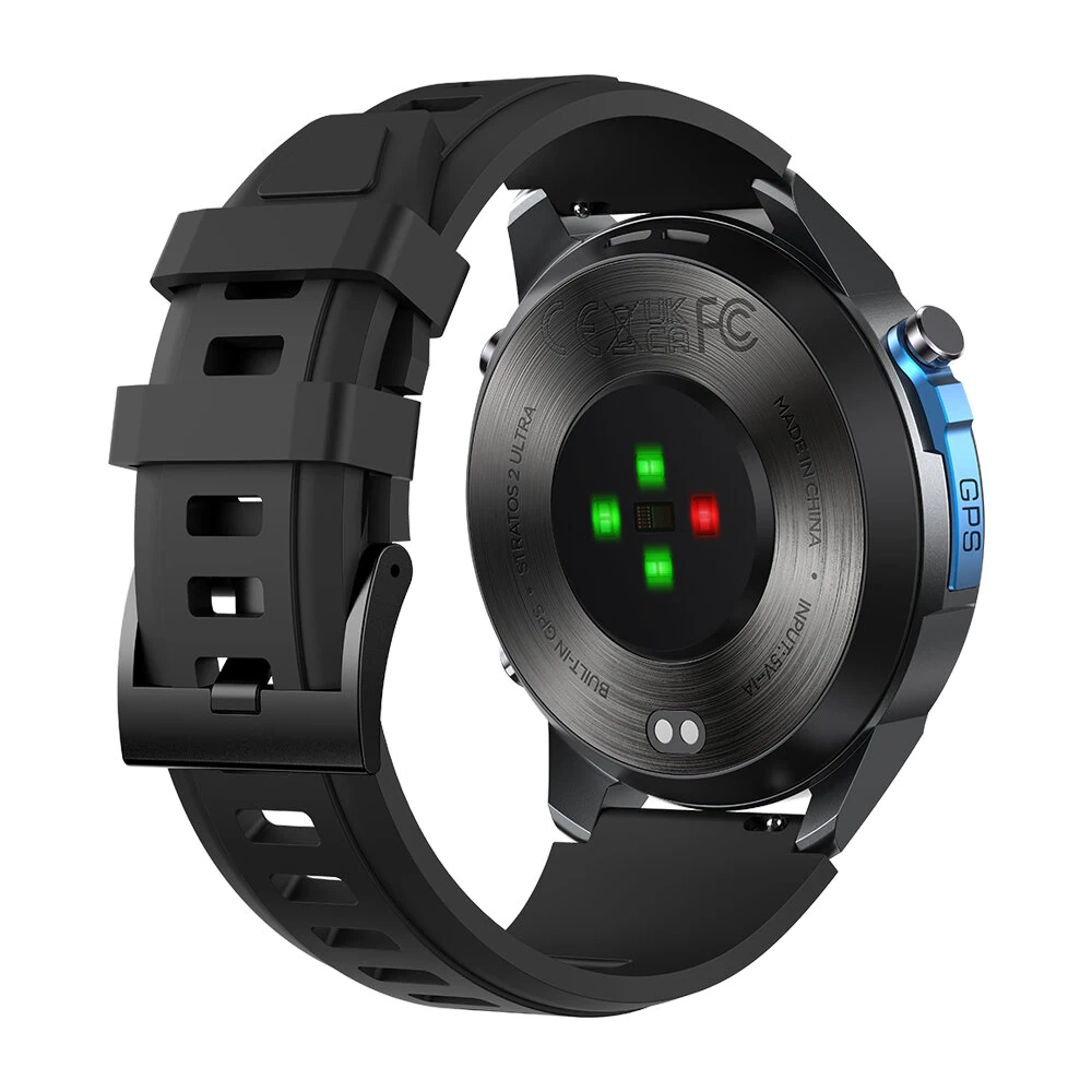 [World Premiere]Zeblaze Stratos 2 Ultra 1.43 HD AMOLED GPS 10 ATM Waterproof Barometric Altimeter Compass 60 days Battery Life GPS Dual-band GNSS 6 SatellitePositioning System Health Management Ultimate Outdoor Smart Watch
