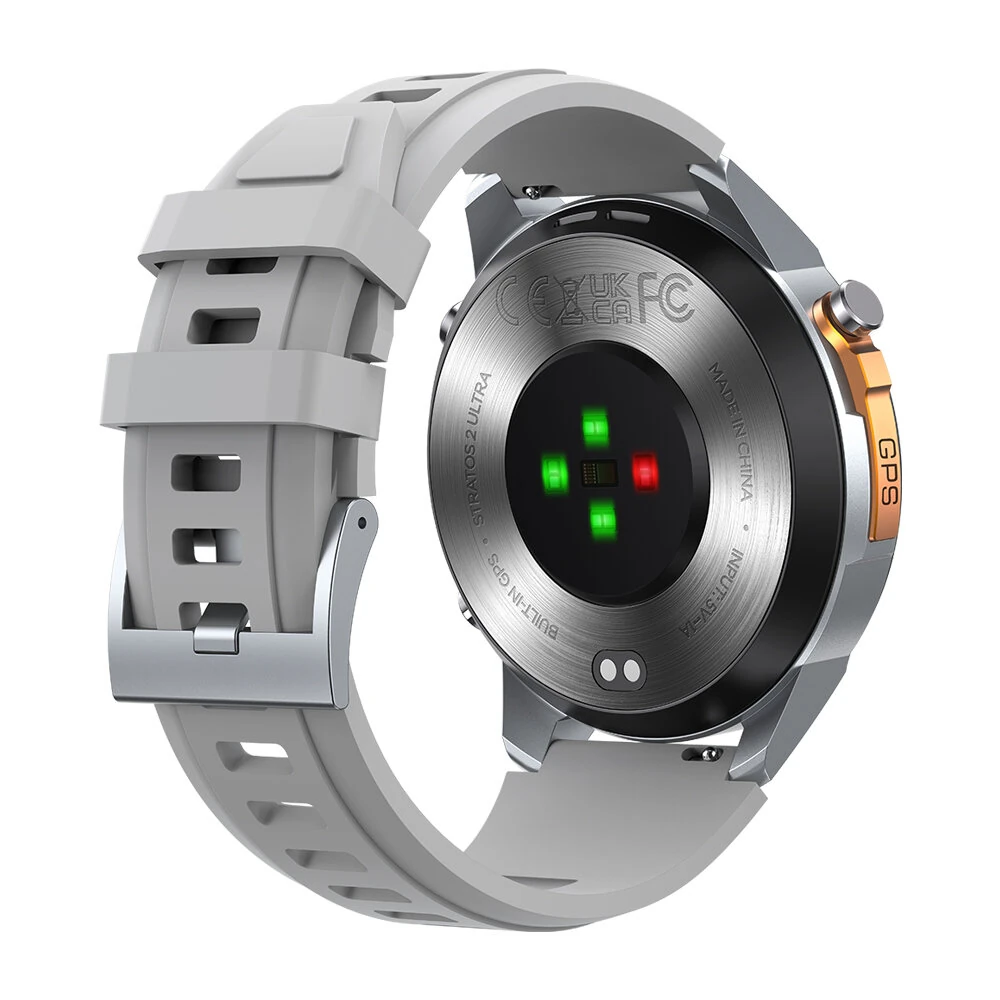 [World Premiere]Zeblaze Stratos 2 Ultra 1.43 HD AMOLED GPS 10 ATM Waterproof Barometric Altimeter Compass 60 days Battery Life GPS Dual-band GNSS 6 SatellitePositioning System Health Management Ultimate Outdoor Smart Watch