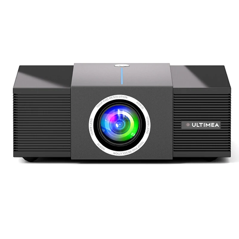 [EU Direct] Ultimea Apollo P60 LCD Smart Projector 900 ANSI Lumens 4K Supported Video Portable Projector with Dual Bass Speakers WiFi6+BT HDR10 Auto Algorithm Home Theater