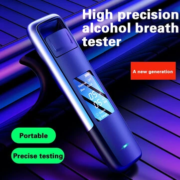 Non-Contact Alcohol Tester with Digital Display USB Rechargeable Portable Alcohol Tester Analyzer High Precision Alcohol Tester