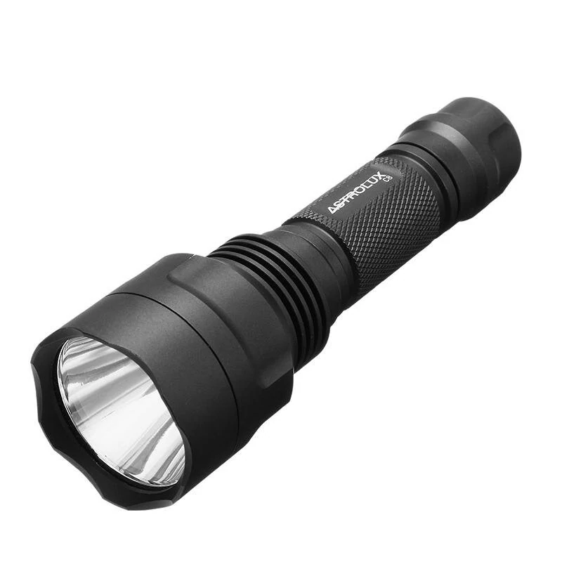 Astrolux® C8 SST40 2200LM 7/4modes A6 Driver Tactical LED Flashlight + 1Pcs Astrolux® E1825 2500mAh 18A 3.7V 18650 Li-ion Battery, Long Thrower 18650 Mini Torch