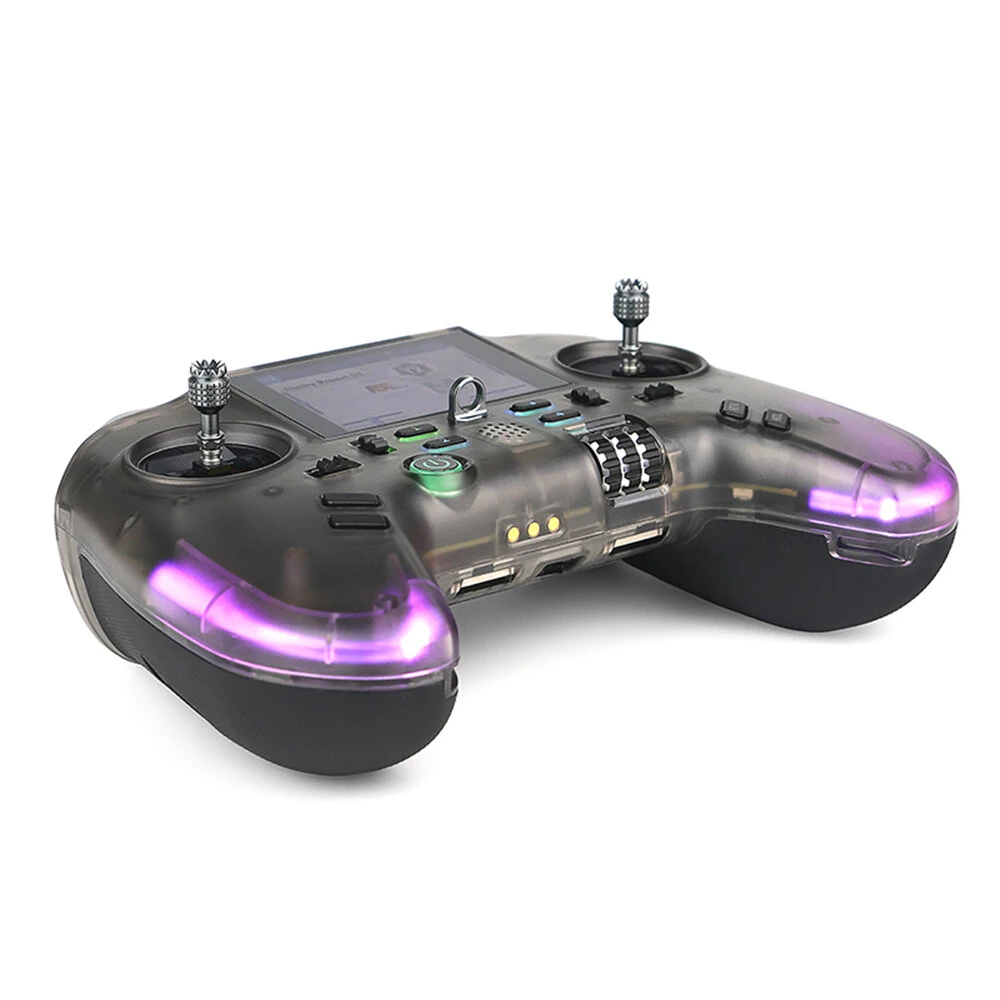 Flysky ProArt PA01 2.4GHz 18CH AFHDS 3/ELRS Built-in 500mW Hall Gimbal EdgeTX Raido Controller 2.4-Inch Full-view Color IPS Display for FPV Drone RC Car Boat Airplane