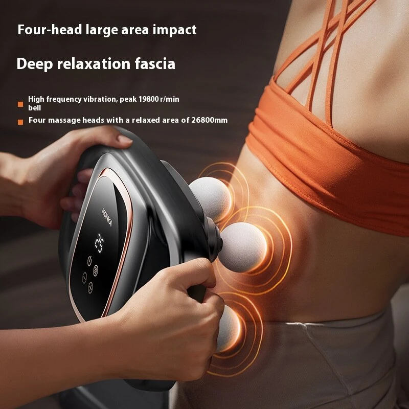 KONKA 4-Head / 6-Head Fascia Gun Muscle Relaxation Massager 3 Modes 30 Adjustable Speeds Multi-Function High-Frequency Vibration Massager